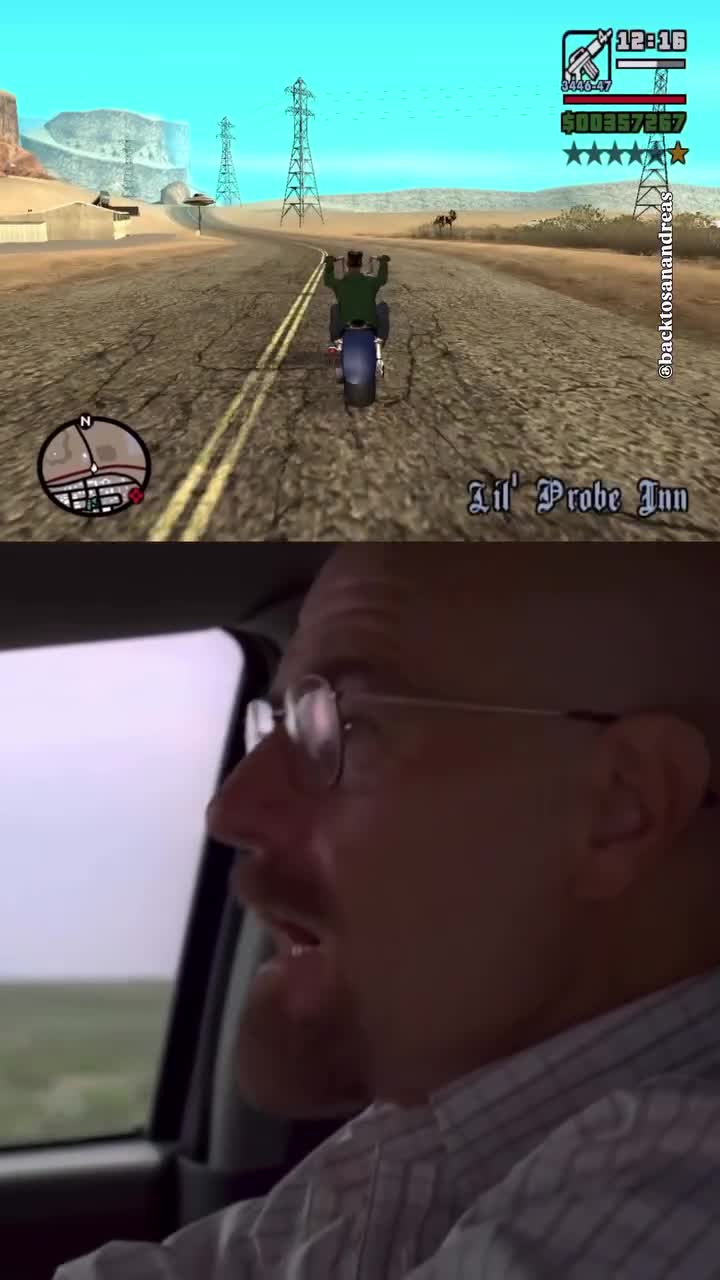 Different places, same emotions.  backtosanandreas