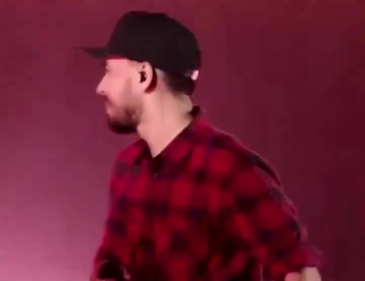 Rock History  - This was Linkin Park's first performance after losing Chester Benning...