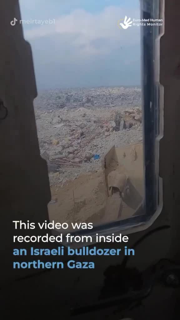 15K views · 3K reactions | The Israeli forces, along with Israeli civilian contractors, are conducting a wide and organised operation to process and clear the rubble from neighbourhoods and facilities